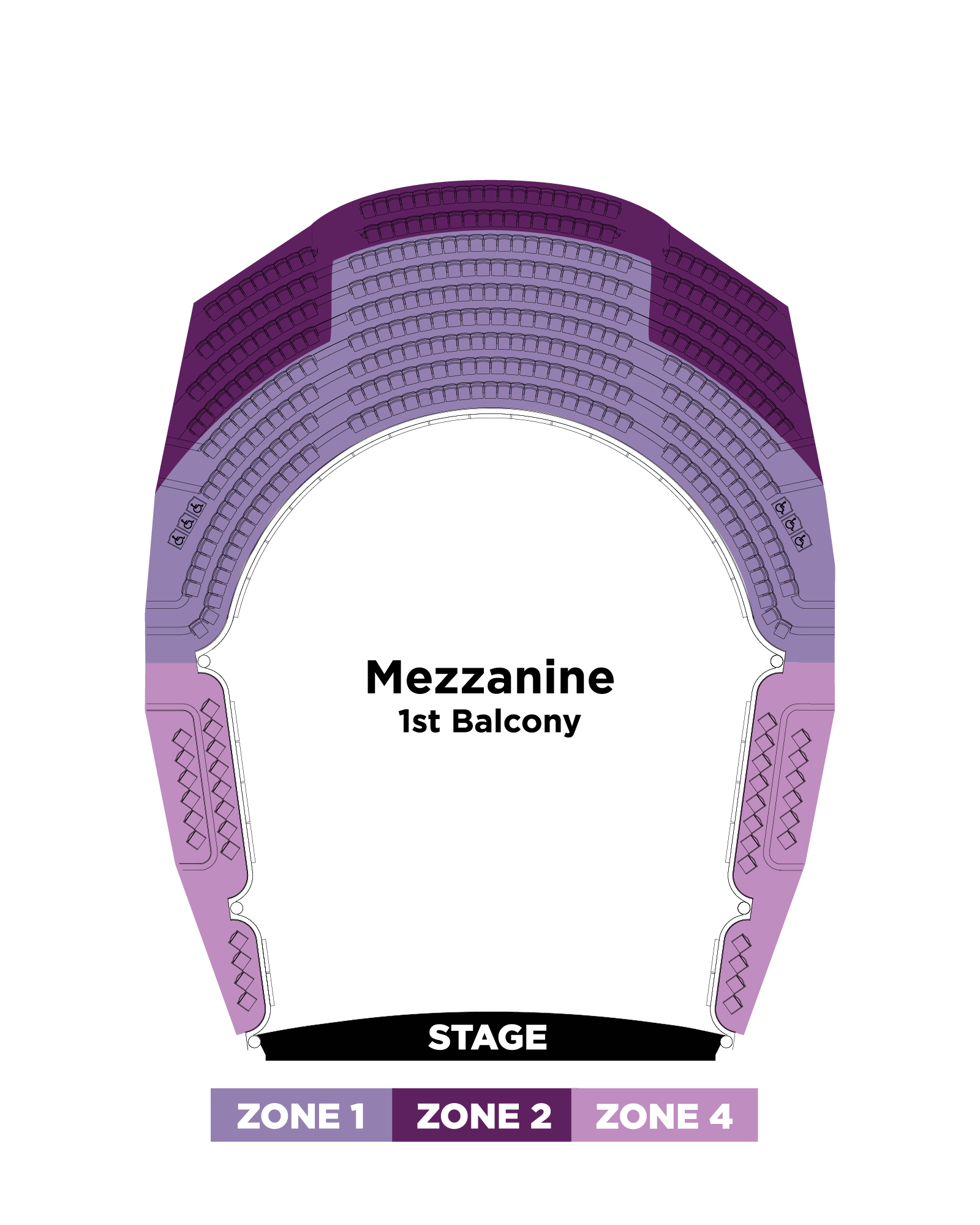 Mezzanine Seating Map