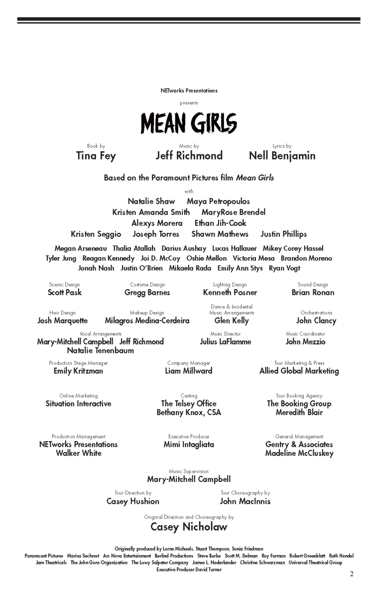 Mean Girls Program