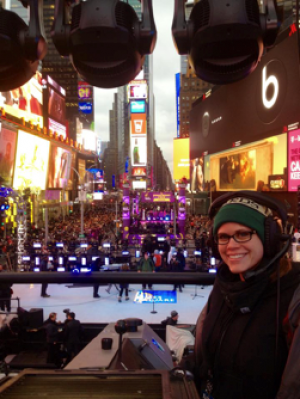 Karissa Riehl at the ball drop