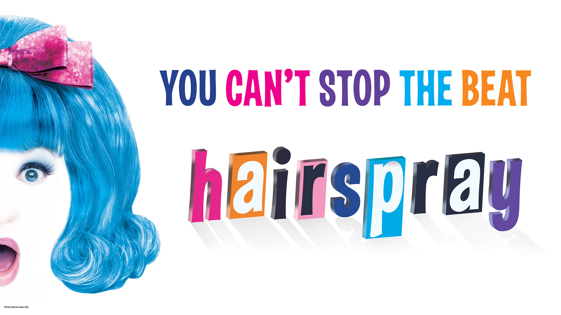 You Can't Stop the Beat - Hairspray with a ghost face with blue wig