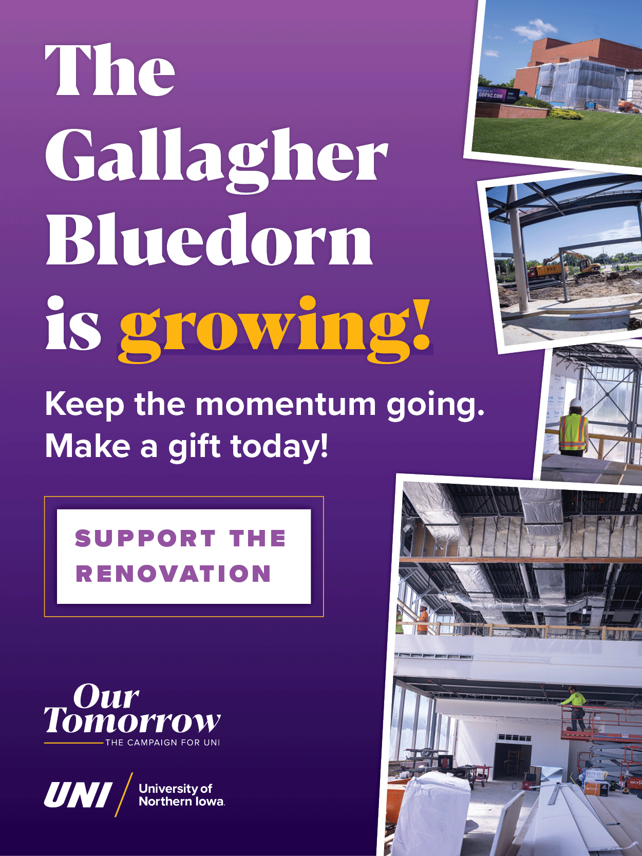 The Gallagher Bluedorn is Growing, Keep the momentum going, give a gift today