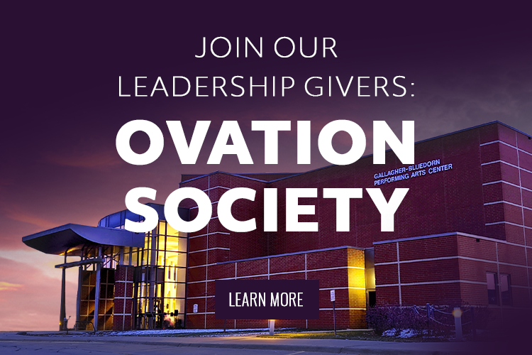 Join our Leadership Givers: Ovation Society Ad