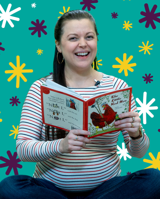 Cassie reads Little Red Hen