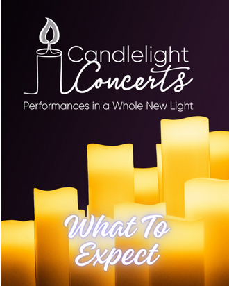 illuminated candles with candlelight logo