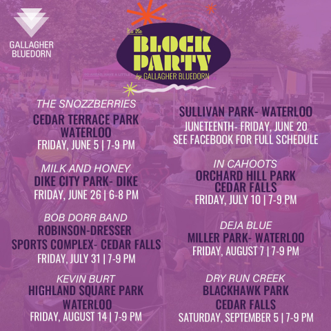 2026 Block Party Series Lineup